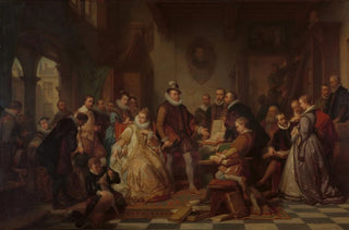 Nicaise De Keyser - The Archdukes Albert and Isabella Visit the Printer Plantin.webp