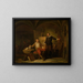 L'Atelier du peintre Joos van Craesbeeck - Nicaise De Keyser — inramlat konstverk på väggen