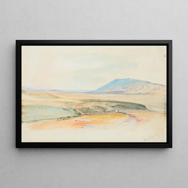 Vallée de Pomahaka, Otago - Nicholas Chevalier — inramlat konstverk på väggen