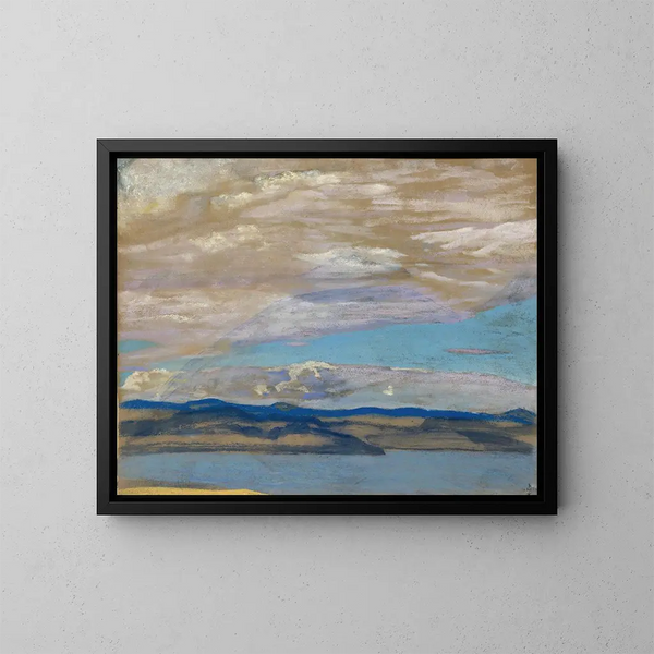 Öar - Nicholas Roerich — inramlat konstverk på väggen