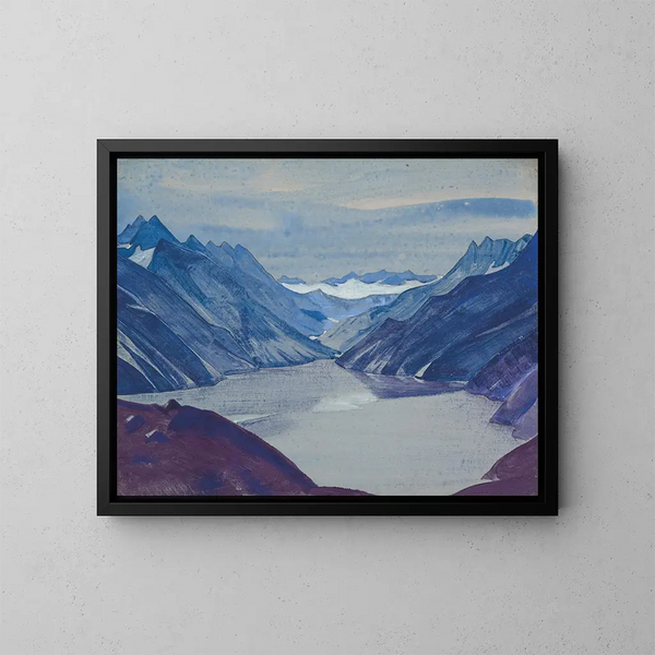 Lac Nag - Nicholas Roerich — inramlat konstverk på väggen