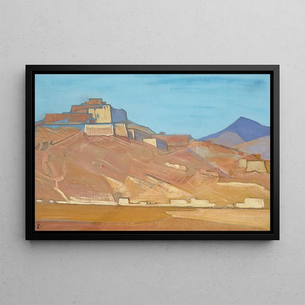 Helgedomar och citadeller - Nicholas Roerich — inramlat konstverk på väggen
