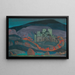 La Ville condamnée - Nicholas Roerich — inramlat konstverk på väggen