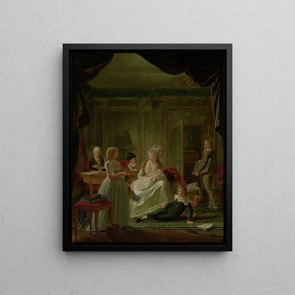 Nicolaas Muys - Portrait of Aernout van Beeftingh his Wife Jacoba Maria Boon and their Children.webp