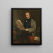 Portrait de Jacob de Vos Jacobszoon 1803-1878 Amsterdam Collectionneur d'art et propriétaire de la galerie historique De Vos - Nicolaas Pieneman — inramlat konstverk på väggen