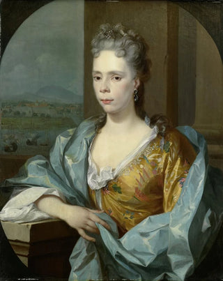 Nicolaas Verkolje - Portrait of Elisabeth van Riebeeck Daughter of Abraham van Riebeeck Wife of Gerard van Oosten.webp