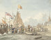 ankomsten av prins Willem Frederik till Scheveningen, 30 november 1813 - Nicolaes Lodewick Penning — vy av konstverket