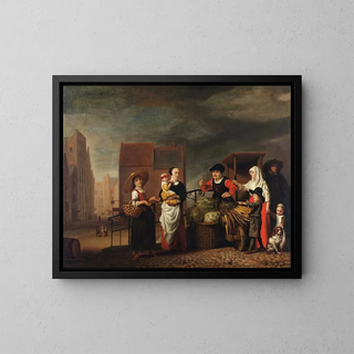 Nicolaes Maes - Vegetable Market.webp