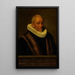 Porträtt av Henricus van Zijl 1545-1627 - Nicolaes van Borculo — inramlat konstverk på väggen