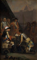 Magnus Stenbock gör fästningen Tönningen till Frederik IV 1714 - Nicolai Abildgaard — vy av konstverket