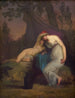La poétesse grecque Sappho och den unga flickan från Mytilène - Nicolai Abildgaard — vy av konstverket