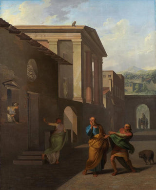 Nicolai Abildgaard - The Midwife Taking Leave of the girl from Andros From Terences Andria.webp