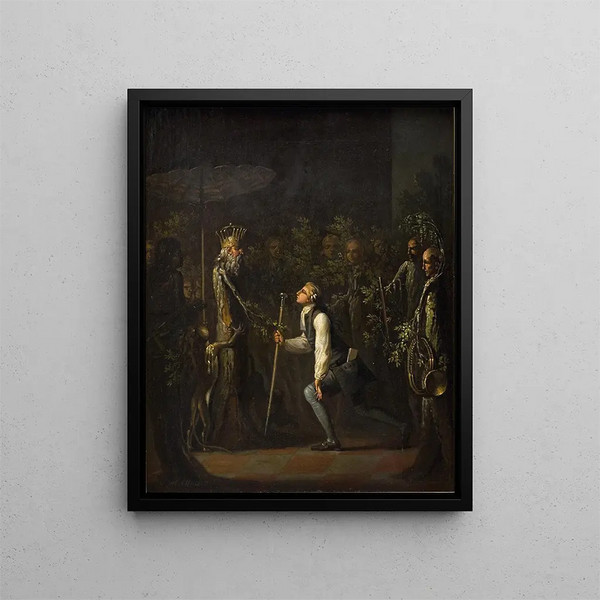 Nicolai Abildgaard - The Potuans are Surprised to see Niels Klim Genuflect in front of the Wise Prince.webp
