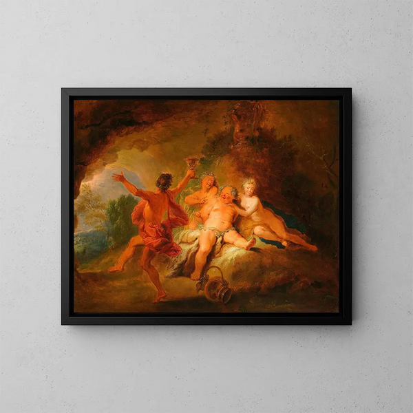 Bacchanales - Nicolas Bertin — inramlat konstverk på väggen