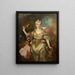 Portrait de Marie-Antoinette Hereford - Nicolas de Largillierre — inramlat konstverk på väggen