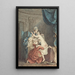 Le Bain - Nicolas François Regnault — inramlat konstverk på väggen