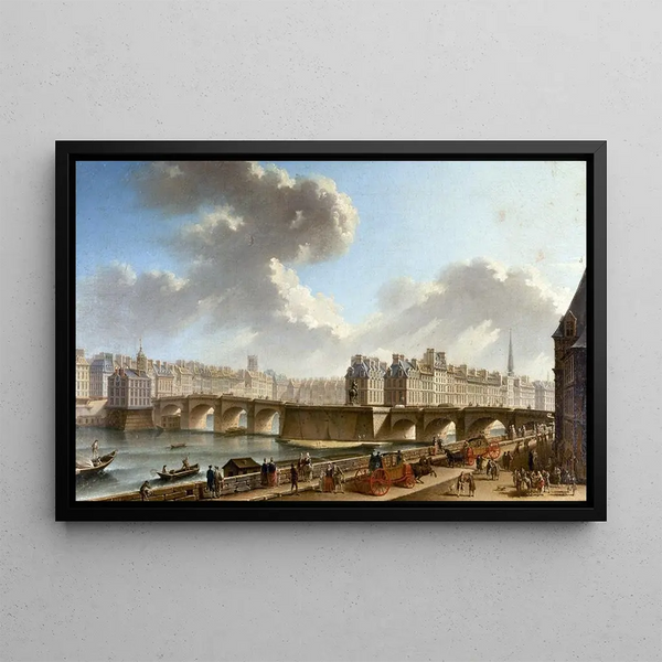 Nicolas JeanBaptiste Raguenet - Le PontNeuf Et La Cit Vus Du Quai De Conti.webp
