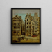 Le cabaret l'Image Notre-Dame plats de Grève nu placen för Hôtel de Ville - Nicolas Jean-Baptiste Raguenet — inramlat konstverk på väggen