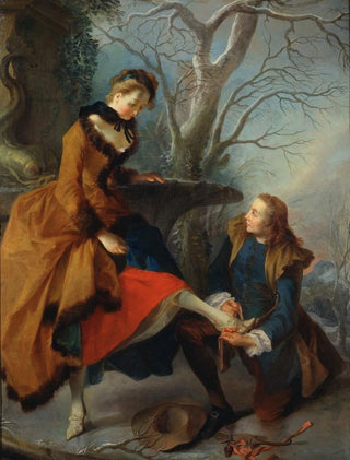 Nicolas Lancret - Fastening the Skate.webp
