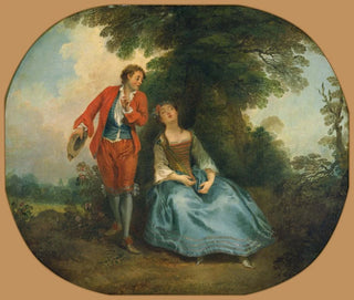 Bergère endormie - Nicolas Lancret — vy av konstverket