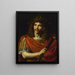 Molière 1622-1673 i rollen som Cäsar i La Mort de Pompée - Nicolas Mignard — inramlat konstverk på väggen