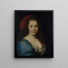 den presumtiva porträttet av Armande Béjart omkring 1640-1700 skådespelerska - Nicolas Mignard — inramlat konstverk på väggen