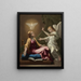 Annunciation - Nicolas Poussin — inramlat konstverk på väggen
