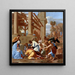 L'Adoration des Mages - Nicolas Poussin — inramlat konstverk på väggen
