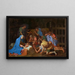 L'Adoration des bergers - Nicolas Poussin — inramlat konstverk på väggen
