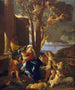 La Sainte Famille avec saint Jean-Baptiste - Nicolas Poussin — vy av konstverket