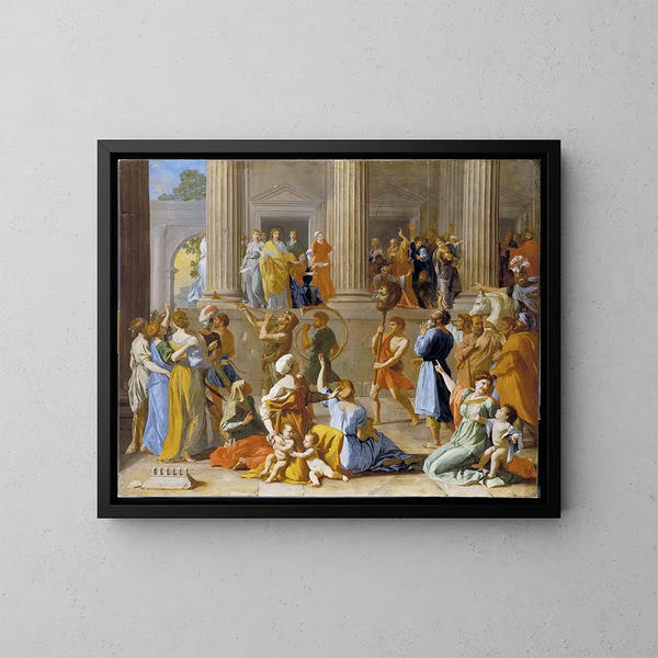 Le Triomphe de David - Nicolas Poussin — inramlat konstverk på väggen