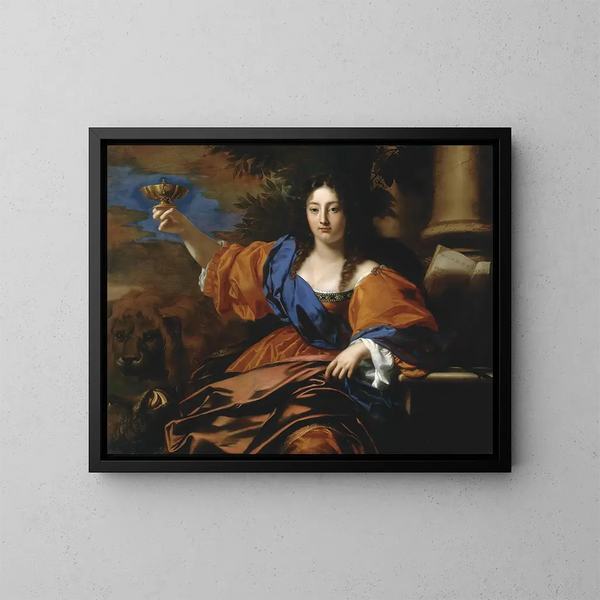 Circé - Nicolas Régnier — inramlat konstverk på väggen