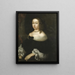 Hedvig Eleonora 1636-1715 Drottning av Sverige - Nicolas Vallar — inramlat konstverk på väggen