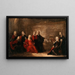 Allégorie des fiançailles de Louis XV avec l'infante Marie-Anne-Victoire d'Espagne - Nicolas de Largillière — inramlat konstverk på väggen