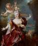 skådespelerskan Marie-Anne de Châteauneuf kallad Mlle Duclos 1664-1747 i rollen som Ariane - Nicolas de Largillière — vy av konstverket
