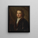 Portrait av en man (Konflikt av fall) - Nicolas de Largillière — inramlat konstverk på väggen