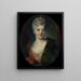 porträtt av Elisabeth Delpech, markisa de Cailly - Nicolas de Largillière — inramlat konstverk på väggen