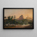 Vue de Rio de Janeiro depuis le quartier Cosme Velho - Nicolau Antonio Facchinetti — inramlat konstverk på väggen