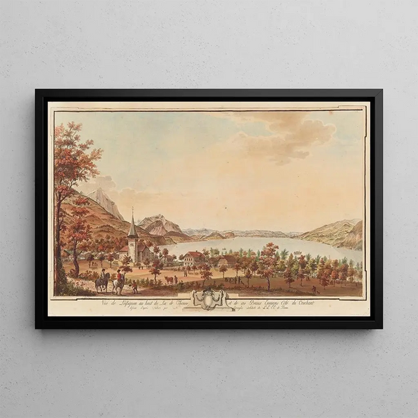 Niklaus Sprngli - Ve de Leissiguen au haut du Lac de Thoune et de ces Beaux Environs Ct du Couchant.webp