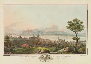 Niklaus Sprngli - Vue de la Ville de Lausanne et des Environs du Lac de Gnve du Cot du Nord.webp