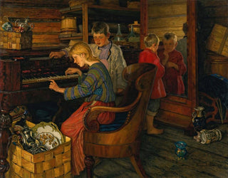 Nikolai BogdanovBelsky - Children By The Piano.webp