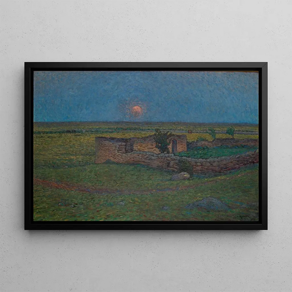 Lever de Lune sur Terre - Nils Kreuger — inramlat konstverk på väggen