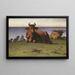 Vaches au repos, motif de terre - Nils Kreuger — inramlat konstverk på väggen