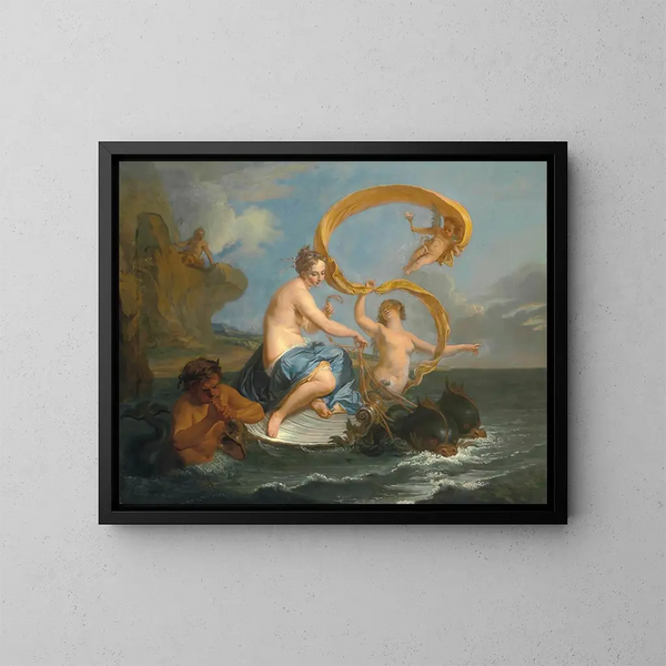 Le Triomphe de Galatée - Noël Nicolas Coypel — inramlat konstverk på väggen