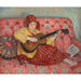 Reproduktion av målningen Nono vid gitarren - Henri Lebasque