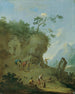 Cabane sur une colline forestière - Norbert Joseph Carl Grund — vy av konstverket