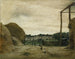 Burford från gårdsplanen vid West Hall Hill - Norman Garstin — vy av konstverket