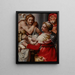 La Sainte Famille avec saint Jean-Baptiste - Nosadella Giovanni Francesco Bezzi — inramlat konstverk på väggen