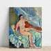 Reproduktion av målningen av en sittande kvinna vid sängkanten - Suzanne Valadon