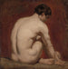 Nu masculin à genoux vu de dos - William Etty — vy av konstverket